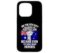 on The Eighth Day God Created The Australian Pride Heroes Coque pour iPhone 15 Pro