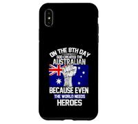on The Eighth Day God Created The Australian Pride Heroes Coque pour iPhone XS Max