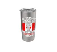 On The Eighth Day God Created The Canadian Pride Heroes Gobelet isotherme en acier inoxydable double paroi