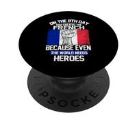 on The Eighth Day God Created The French Pride Heroes PopSockets PopGrip Adhésif