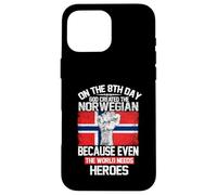 on The Eighth Day God Created The Norwegian Pride Heroes Coque pour iPhone 16 Pro Max