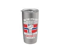 On The Eighth Day God Created The Norwegian Pride Heroes Gobelet isotherme en acier inoxydable double paroi