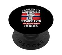 on The Eighth Day God Created The Norwegian Pride Heroes PopSockets PopGrip Adhésif