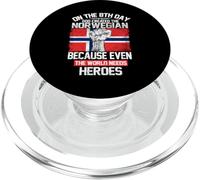 on The Eighth Day God Created The Norwegian Pride Heroes PopSockets PopGrip pour MagSafe
