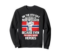 on The Eighth Day God Created The Norwegian Pride Heroes Sweatshirt