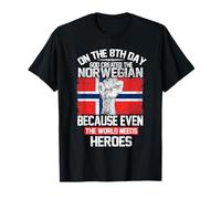 on The Eighth Day God Created The Norwegian Pride Heroes T-Shirt