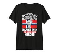 on The Eighth Day God Created The Norwegian Pride Heroes T-Shirt Haut de Gamme