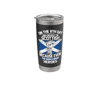 On The Eighth Day God Created The Scottish Pride Heroes Gobelet isotherme en acier inoxydable double paroi