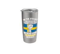 On The Eighth Day God Created The Swedish Pride Heroes Gobelet isotherme en acier inoxydable double paroi