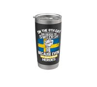 On The Eighth Day God Created The Swedish Pride Heroes Gobelet isotherme en acier inoxydable double paroi