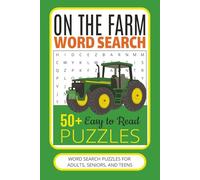 ON THE FARM WORD SEARCH PUZZLE BOOK: Word Searches with Easy to Read Print about FARMS, FARMING, AGRICULTURE, HORTICULTURE and More | 6 x 9 inches, ... for Vacations, Holidays, and Free Times