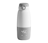 On The Go Chauffe-bouteille mobile avec contrôle précis de la température Chauffage rapide pour voiture, avion, voyage (gris)