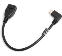 On The Go Otg Hôte Usb A 3.0 (Femelle) À Usb 3.1 Type C (Mâle) Équerre 90 ° Mâle Adaptateur Câble De Données Câble Rallonge 22 Cm[Z144]