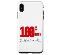 on The Inside I'm 100% Bitch 4B Movement Mama Bear Cadeaux Coque pour iPhone XS Max