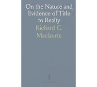 On the Nature and Evidence of Title to Realty: A Historical Sketch, Being the Yorke Prize Essay (1898), University of Cambridge