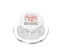 on The Naughty List and I Regret Nothing Christmas PopSockets PopGrip pour MagSafe