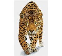 Diamond Dotz Carrés - Sur Le Prowl - Animal - Sauvage - Nature - Grand Chat -