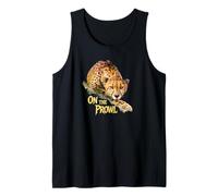 on The Prowl - Cheetah Predator Stance Fun Nightlife Graphic Débardeur