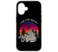 on The Road Again - Design Vintage avec Aventure Sauvage Coque pour iPhone 16