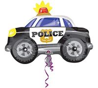 Amscan Ballon en aluminium On the Road – Voiture de police – Forme standard S40