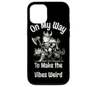 on The Way to Make The Vibes Weird. Viking Frog on Cat Coque pour iPhone 12/12 Pro