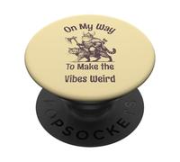 on The Way to Make The Vibes Weird. Viking Frog on Cat PopSockets PopGrip Adhésif