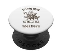 on The Way to Make The Vibes Weird. Viking Frog on Cat PopSockets PopGrip Adhésif