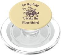 on The Way to Make The Vibes Weird. Viking Frog on Cat PopSockets PopGrip pour MagSafe