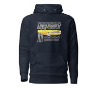 On Time Highway Adrenaline Pump Classic Cars Sweat à capuche unisexe pour adulte, Bleu marine vif, L