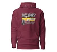 On Time Highway Adrenaline Pump Classic Cars Sweat à capuche unisexe pour adulte, bordeaux, 3XL