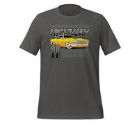On Time Highway Adrenaline Pump Classic Cars T-shirt unisexe pour adulte, asphalte, XXL