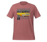 On Time Highway Adrenaline Pump Classic Cars T-shirt unisexe pour adulte, mauve, M