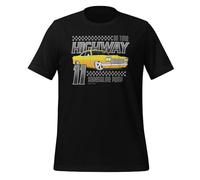 On Time Highway Adrenaline Pump Classic Cars T-shirt unisexe pour adulte, Noir , 3XL