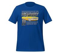 On Time Highway Adrenaline Pump Classic Cars T-shirt unisexe pour adulte, True Royal, 4XL