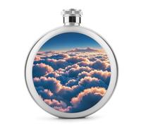 On Top of The Cloud Flasques à whisky en acier inoxydable étanche pour alcool, camping, voyage, cadeaux de 140 ml