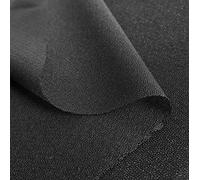 On Trend Fabrics Jersey maille stretch Entoilage thermofusible 150 cm large Noir Vendu au Mètre
