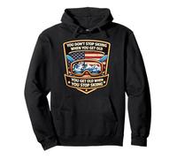 on vieillit Quand on arrête de Skier Winter American Skier USA Sweat à Capuche