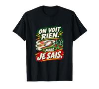 on Voit Rien mais Je Sais Humour Supporter Rugby T-Shirt
