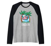 On Weekends I Usually Chillalotl - Drôle de refroidissement Axolotl Manche Raglan