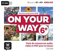 On your way 6eme - clé USB avec vidéos/audios