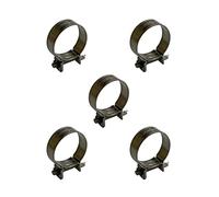 On1shelf Lot de 5 colliers de serrage en acier inoxydable pour tuyau d'essence Jubilee Argenté 20-22 mm