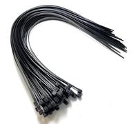 On1Shelf Lot de 50 attaches de câble longues et robustes en nylon pour un usage industriel et domestique - 450 mm x 4,8 mm - Noir