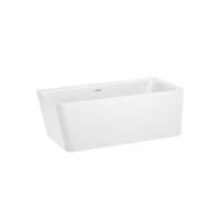 Ona baignoire îlot en stonex d'angle asymétrique droite 1600x700 blanc - ROCA A248638000