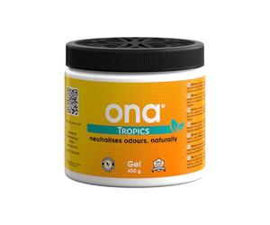 ONA Gel Désodorisant pour neutraliser les odeurs de l'air Hydroponie Sans odeur Tropics 428 g