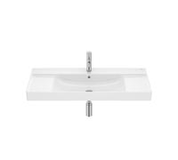 Ona lavabo mural avec jeu de fixations en fineceramic 1000x460 blanc brillant - ROCA A32768A000