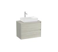 Ona Meuble 2 Tiroirs Pr Lav Centré + Plan 800 Chêne Blanchi-Roca A851728512