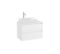 Ona Meuble 2 Tiroirs Pr Lavabo Gauche + Plan 800Mm Blanc Mat-Roca A851729509