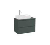 Ona Meuble 2 Tiroirs Pr Lavabo Gauche + Plan 800Mm Vert Mat-Roca A851729513