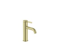 Ona mitigeur de lavabo monotrou corps lisse avec vidage clic-clac pvd or brossé - ROCA A5A3A9EVA0