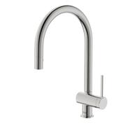 Ona mitigeur évier bec tube mobile douchette extractible pvd acier inoxydable - ROCA A5A811FSM0
